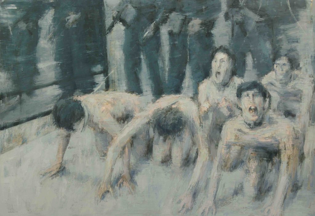 10-Series of Noise - In Praise of Pasolini - Oil on Canvas - 232 x 159 cm - 2018