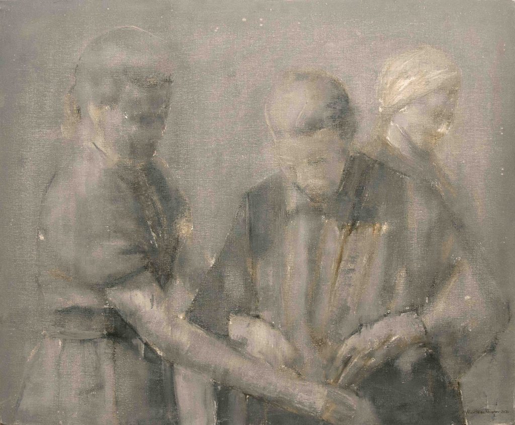 Series of Ghosts Wandering History Oil on Canvas 120 x 100 cm 2022