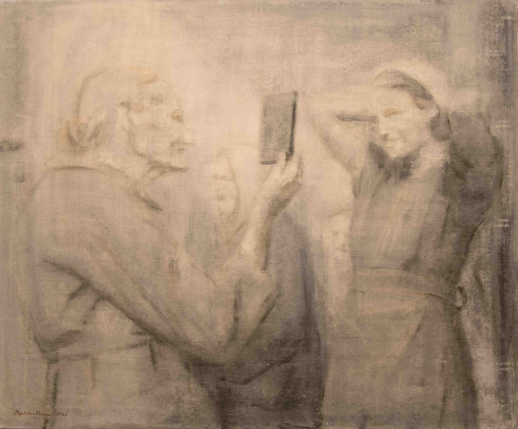 Series of Ghosts Wandering History Oil on Canvas 120 x 100 cm 2022 (2)