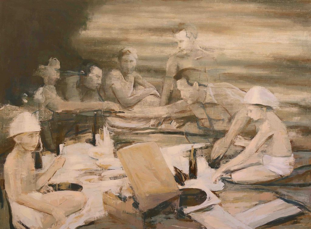 Series of Ghosts Wandering History Oil on Canvas 200 x 150 cm 2021